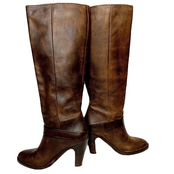Cole Haan Women's Air Tantivy Knee-High Leather Boot in Chestnut - Picture 8 of 12